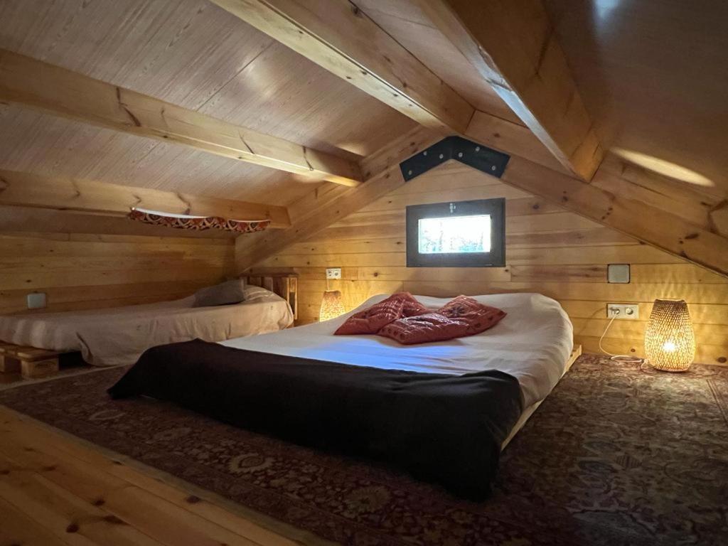 Rustic Cabin In The Woods/Cabana En El Bosque Amer Bagian luar foto